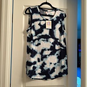 L sleeveless top NWT